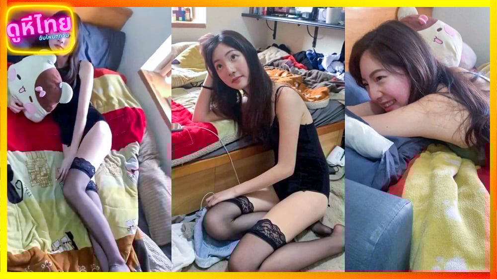 แชร์สนั่นโซเซียล หลุดสาวจีนตัวเล็กน่ารัก ขาวจั๊ว ใส่ชุดกระต่าย แล้วแก้ผ้าโชวจิ๋มขาวๆอมชมพู นมกำลังตั้งเต้า แฟนยืนชักว่าวแต่ใส่ข้างหลัง (ตัวเต็ม)